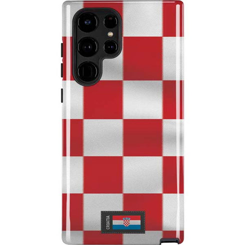 Croatia Soccer Flag Galaxy S22 Ultra Pro Case